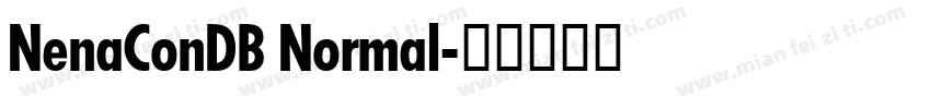 NenaConDB Normal字体转换
